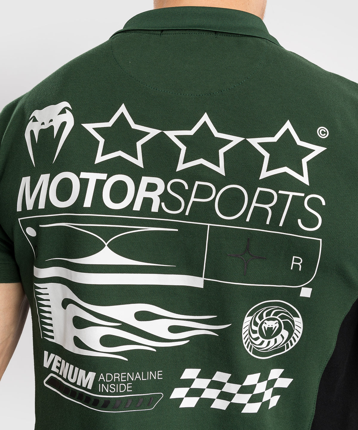 Venum Motorsport Polo in Cotone - Verde Profondo