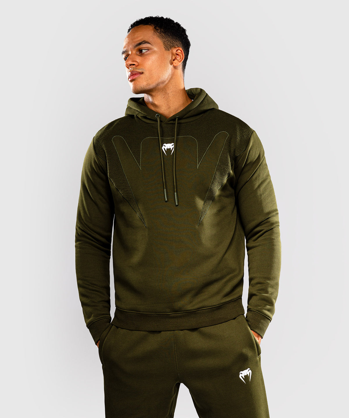 Venum Attack Fleece & Weave Hoodie - Khaki