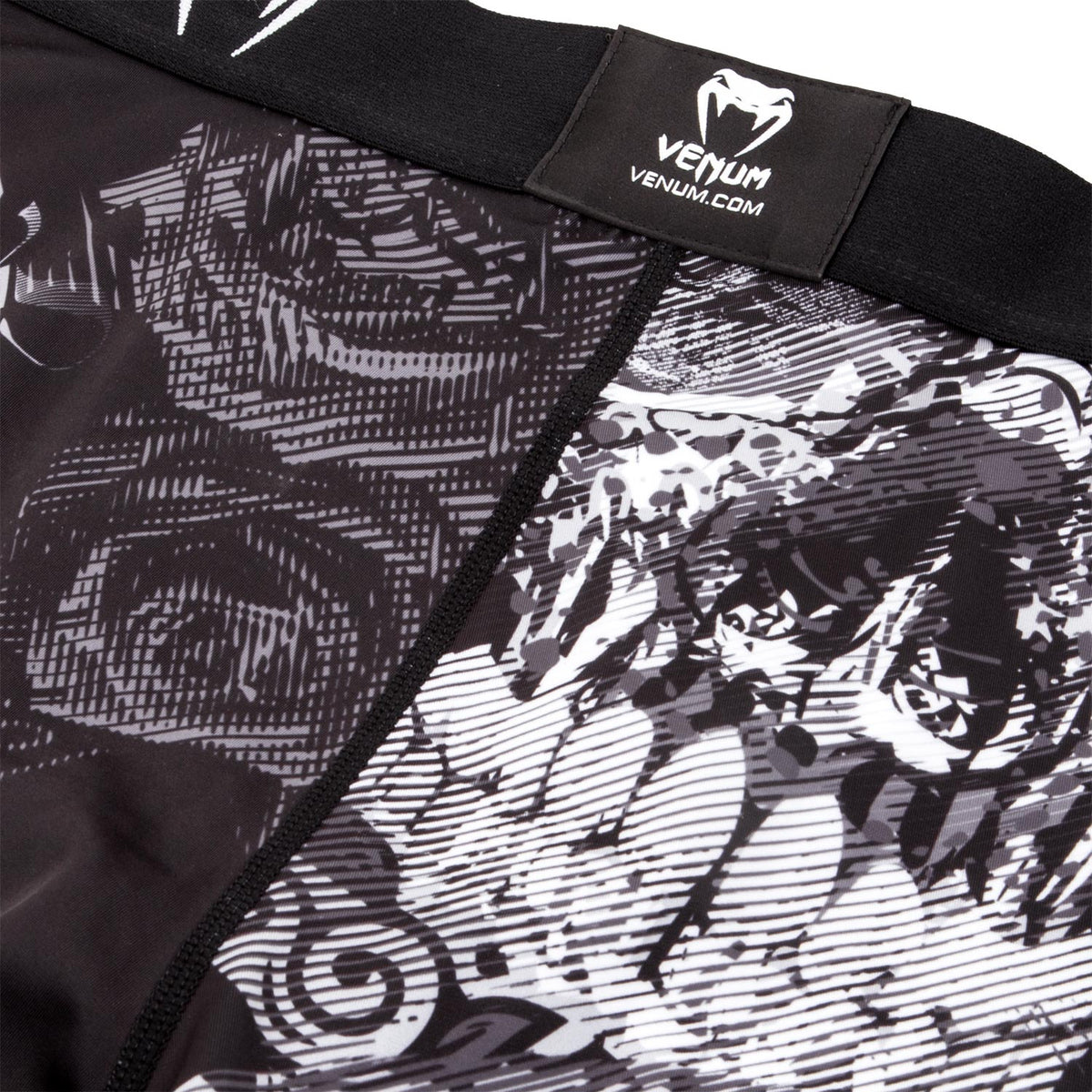 Venum Santa Muerte 3.0 Compression Shorts - Black/White