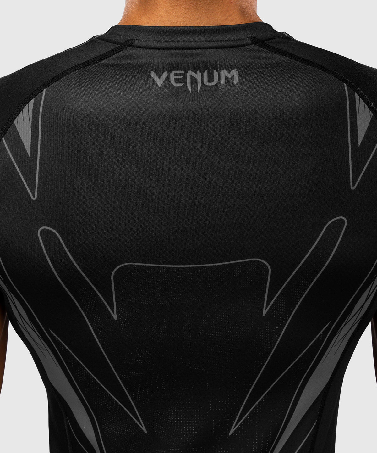 Venum Amazonia Reborn Kurzarm-Rashguard - Schwarz/Grau