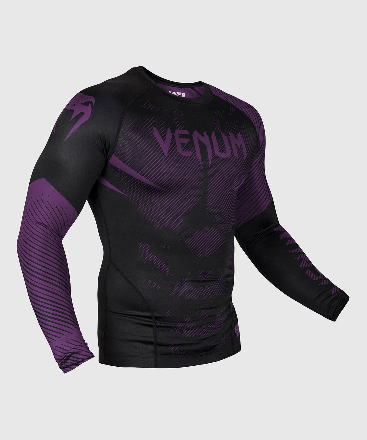 Rashguard Venum NoGi 2.0 - Manches Longues Approuvé IBJJF - Noir/Violet
