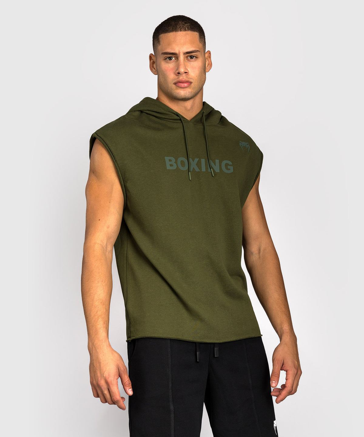 Sweat à Capuche Sans Manches Venum Boxing VT – Vert Militaire