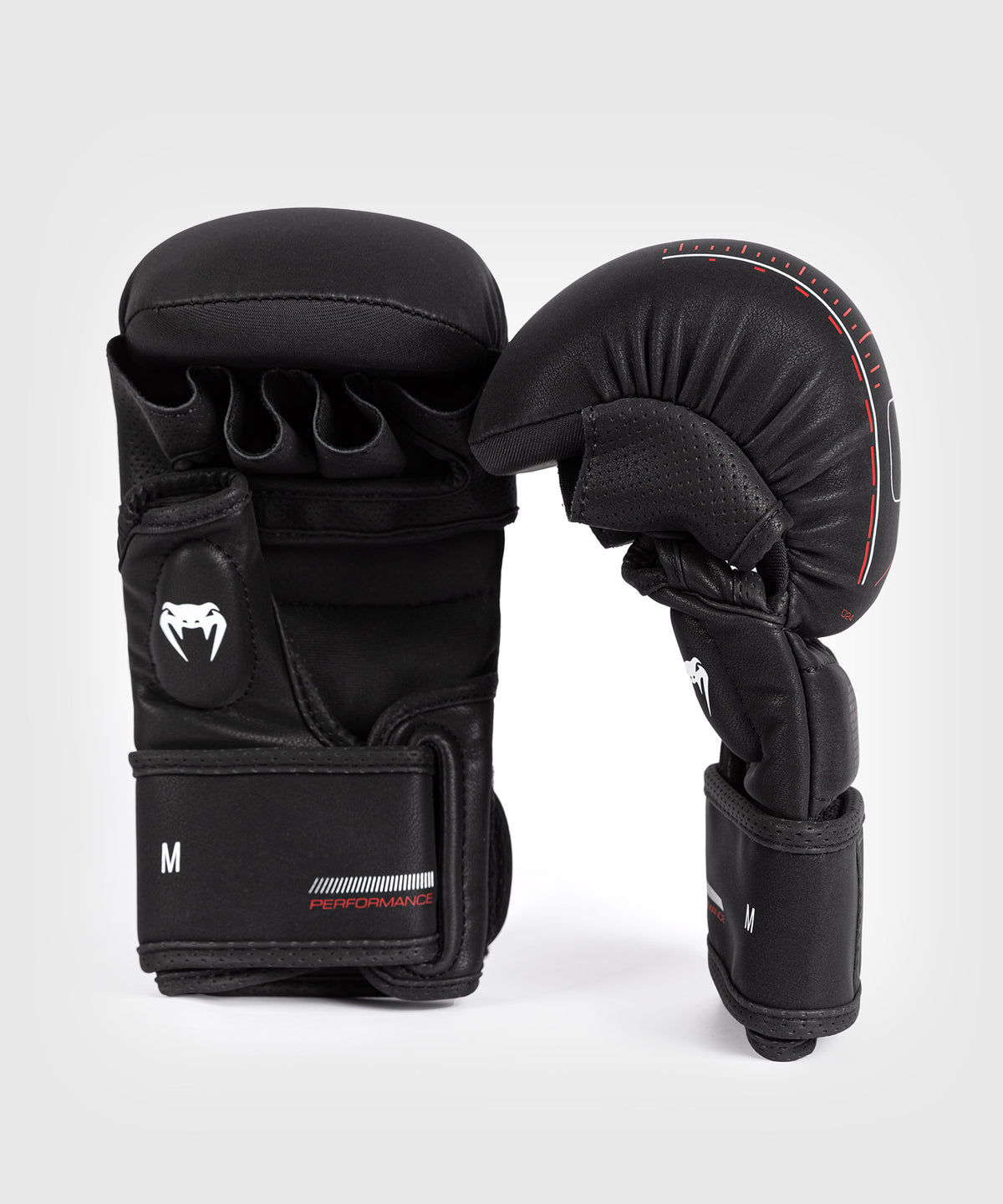 Venum Tactical XT Guantes de sparring - Negro/Rojo fuego