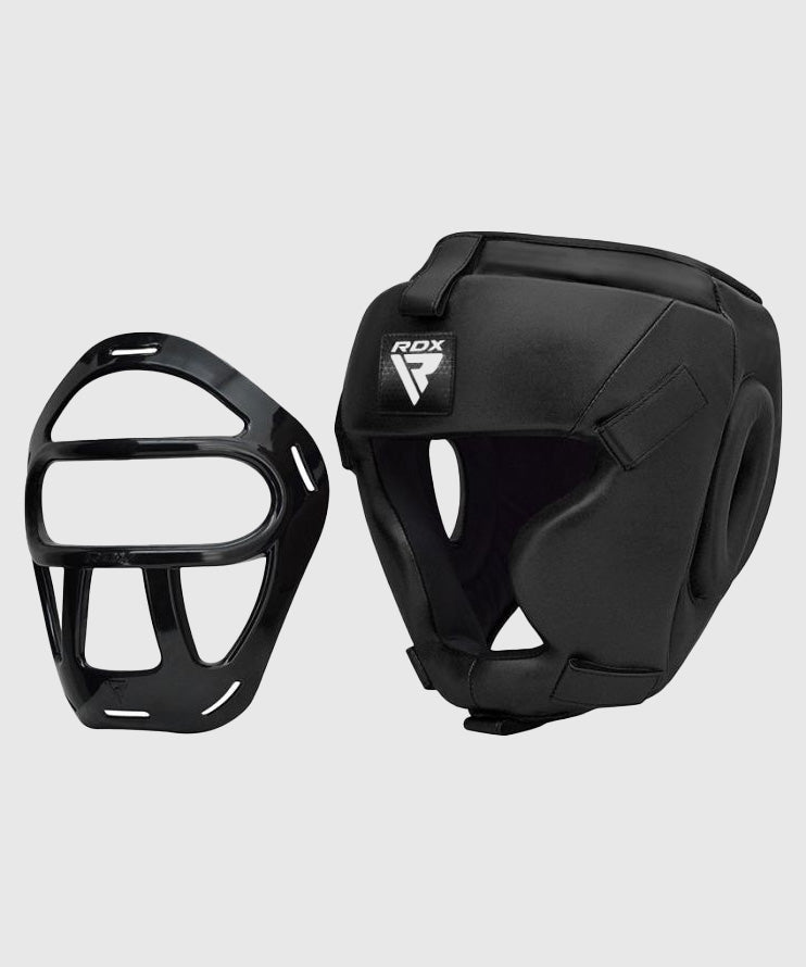 RDX Griglia Sports Zero Impact Casco da Boxe - Nero