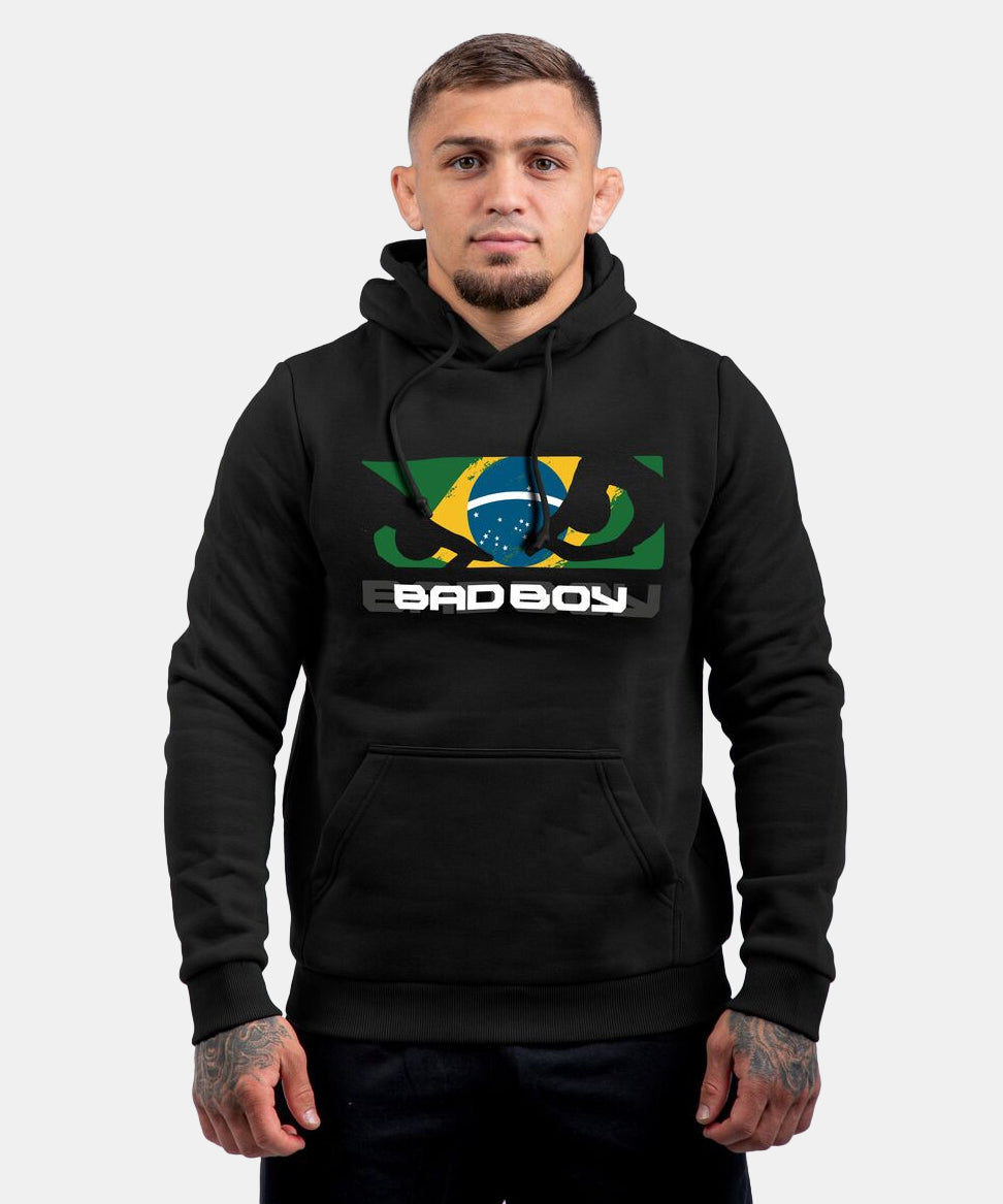 Bad Boy Brazilian Flag Sudadera con Capucha - Negro