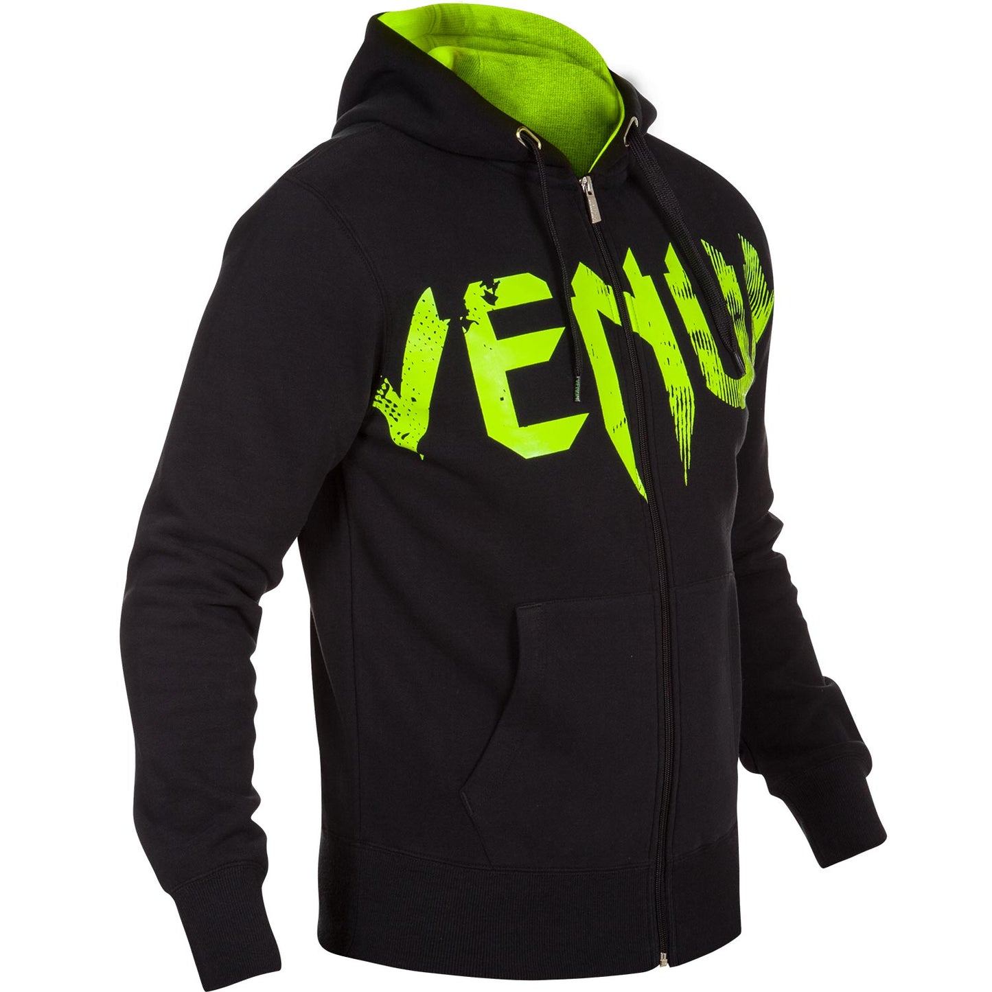 Venum Undisputed Felpa con cappuccio - Nero/Neo Verde