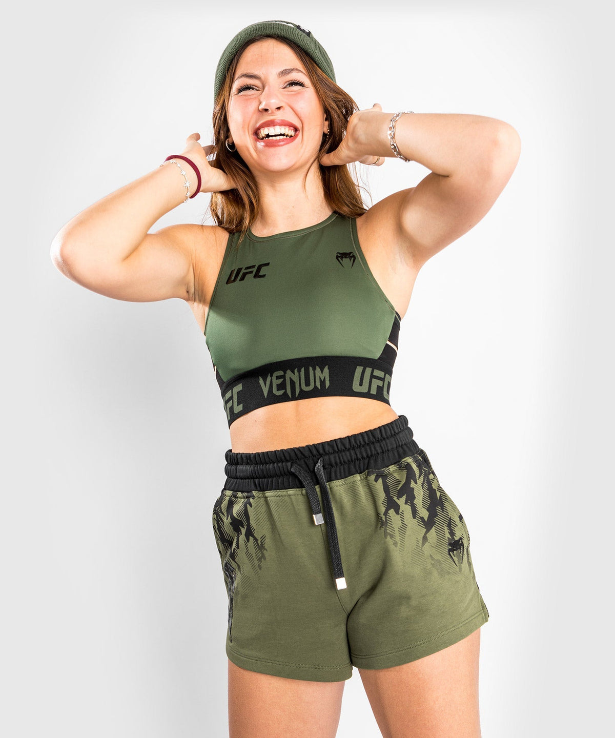 Venum Authentic Fight Week Damen UFC Wiege-BH - Khaki