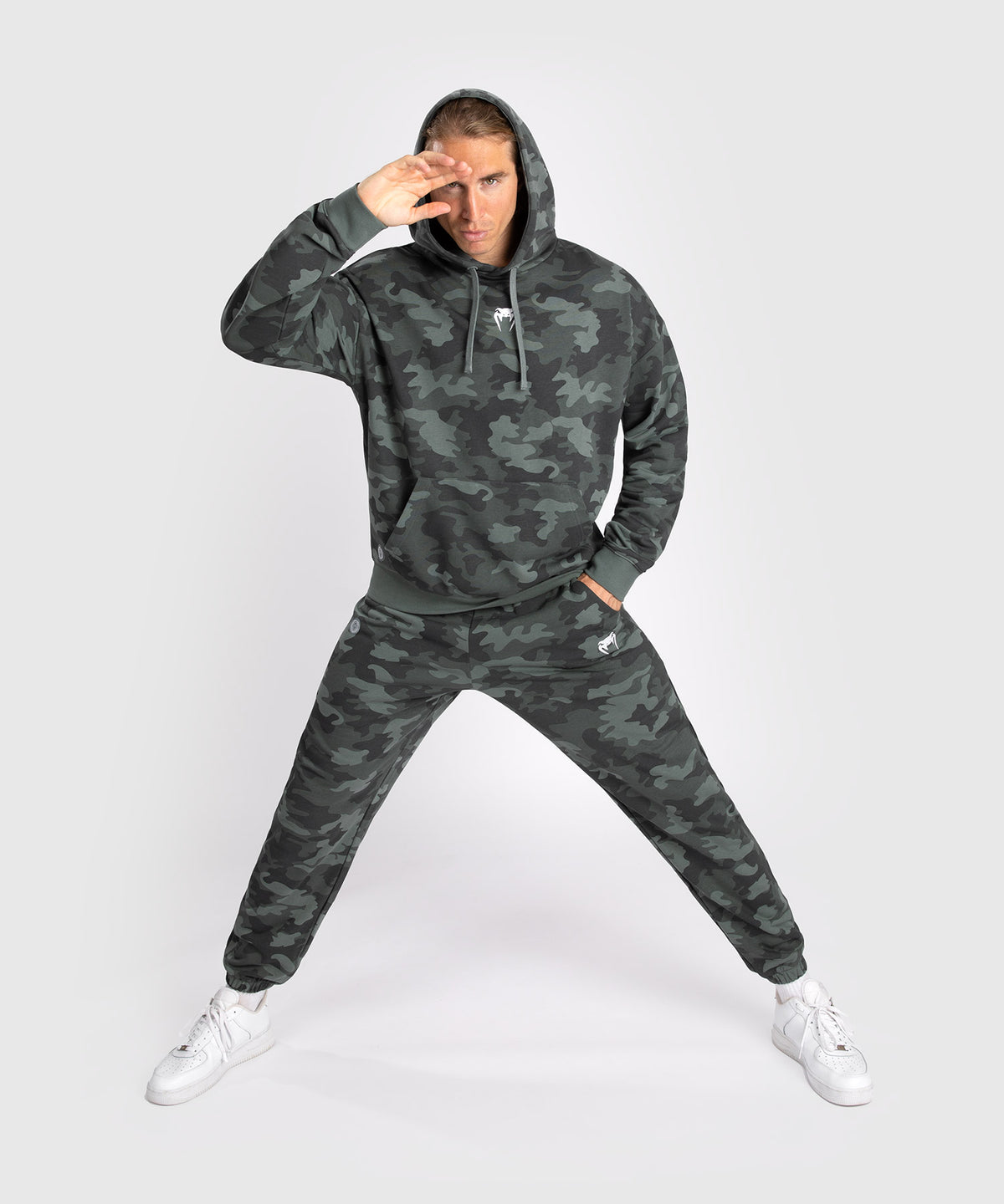 Venum Vortex XL Felpa con cappuccio da Uomo - Camo Kaki