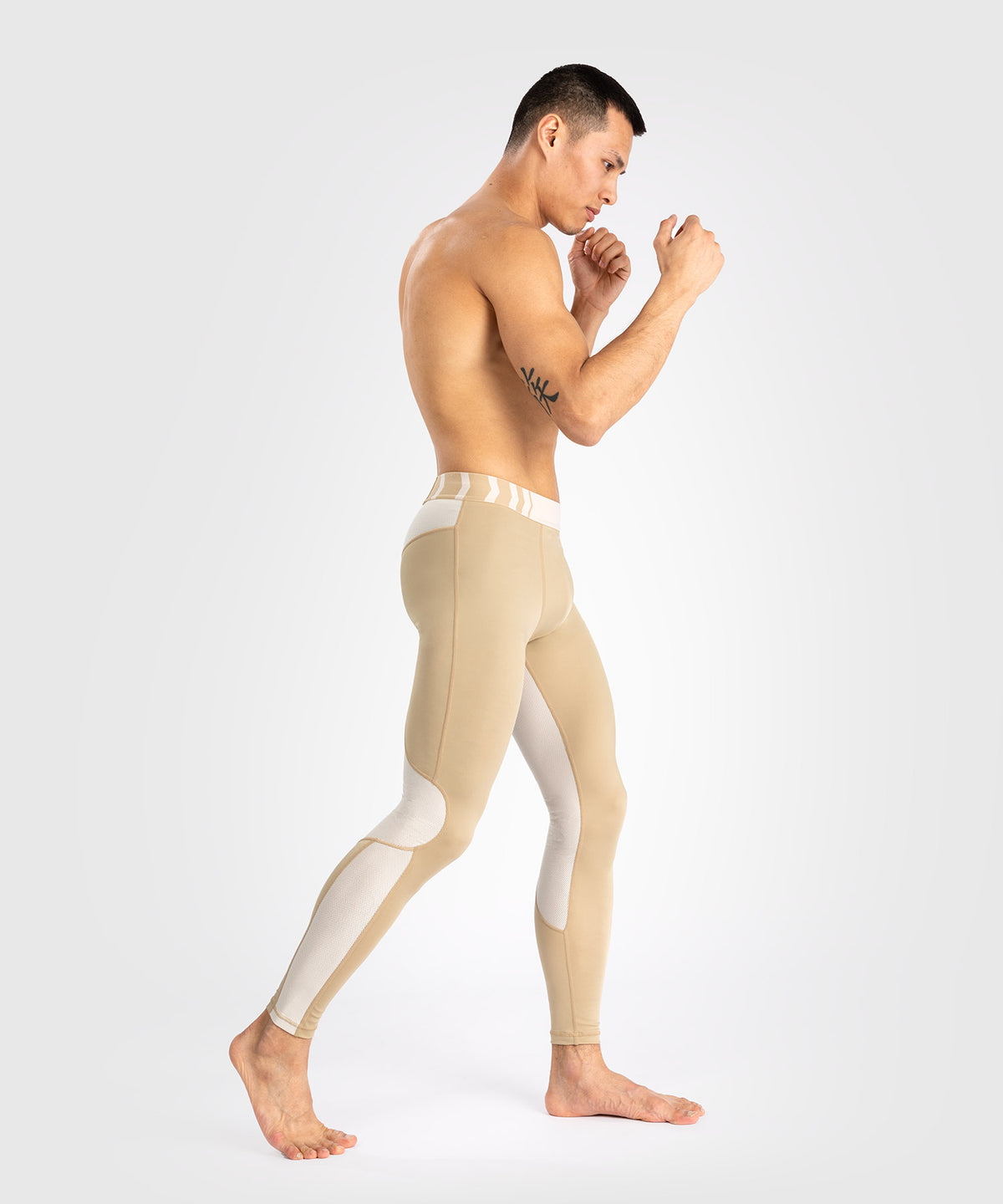 Pantalon de Compression pour Hommes Venum Tempest - Beige/Sable