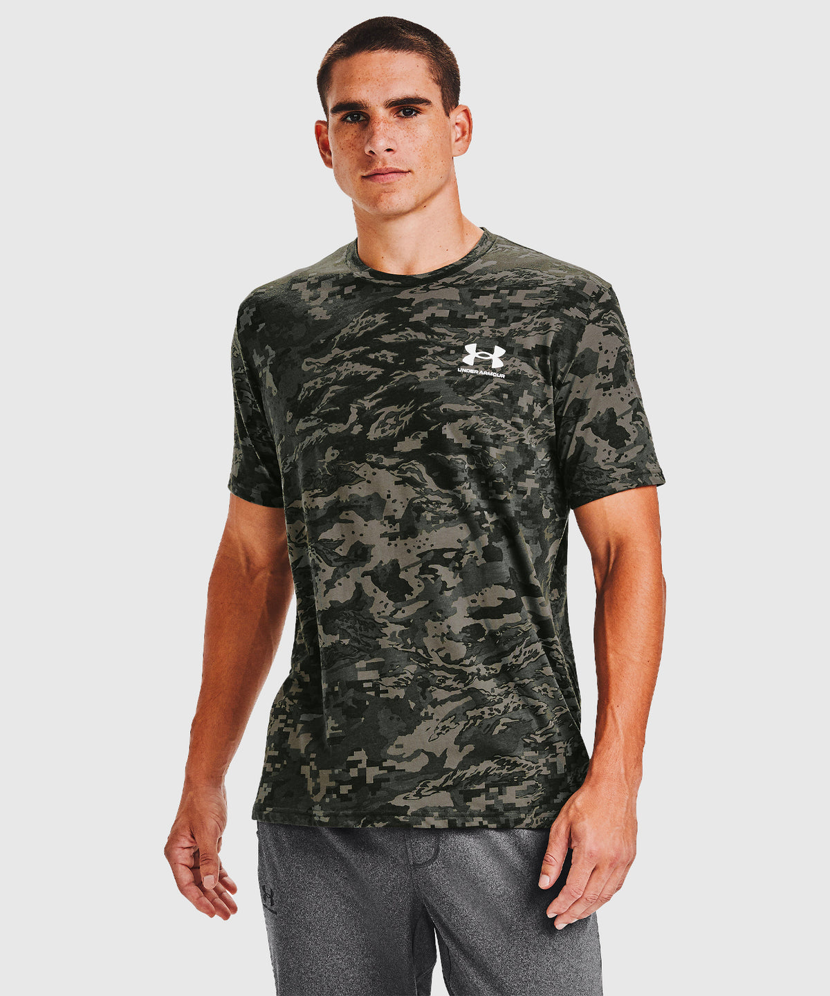 T-Shirt Under Armour Ua Abc Camo - Vert