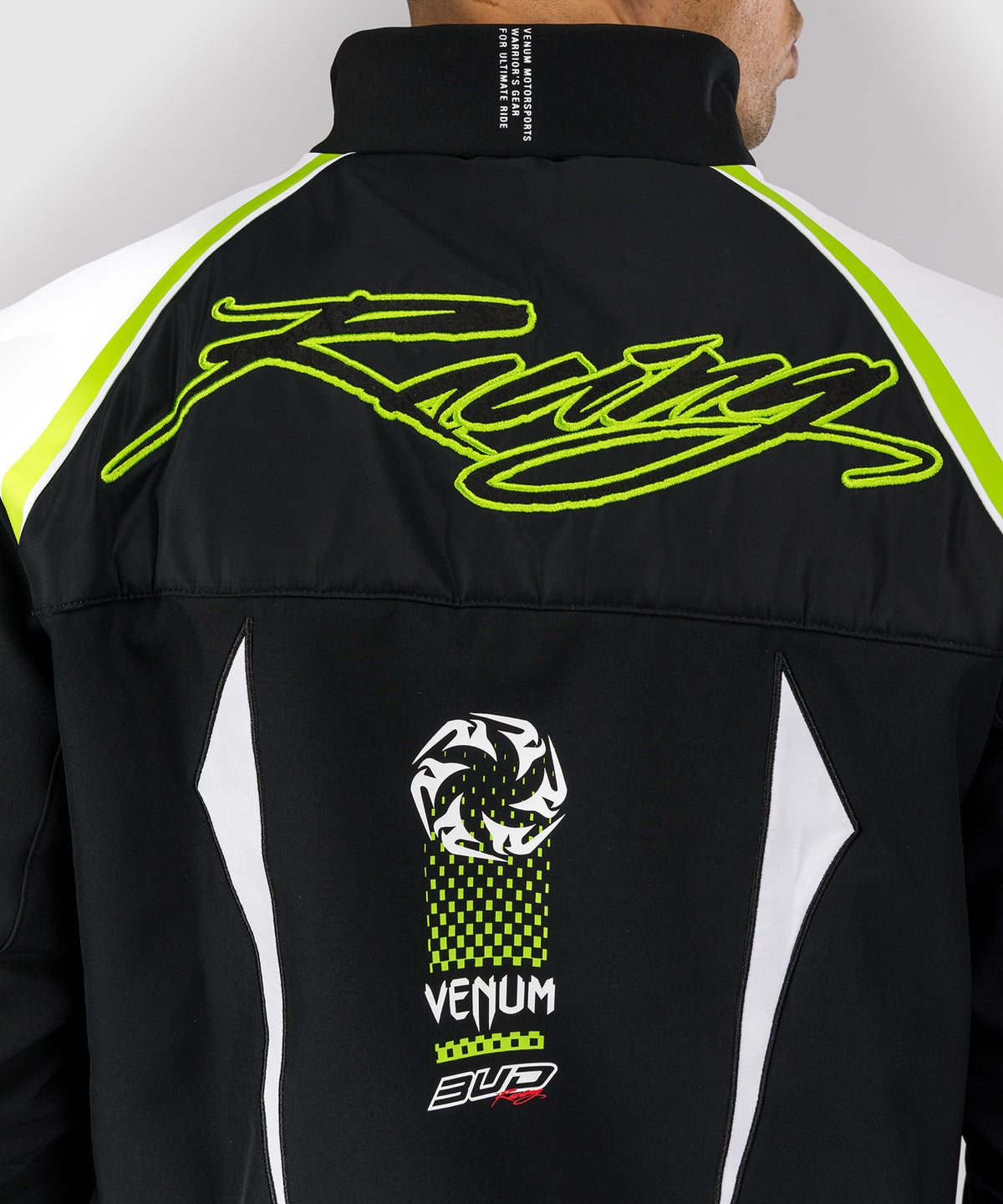 Venum x Bud Racing Men’s Jacket - Black/White/Lime Green