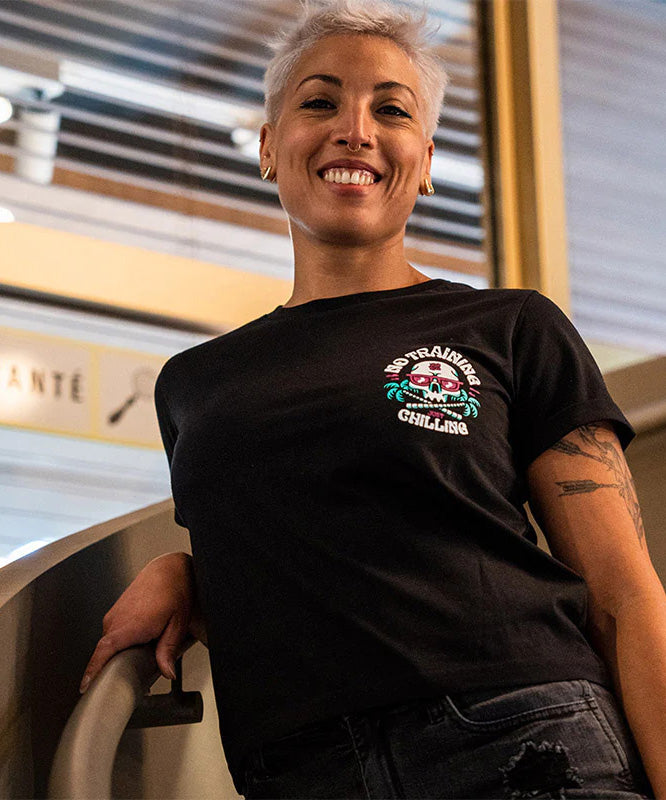 T-Shirt Pride Or Die No Training - Noir