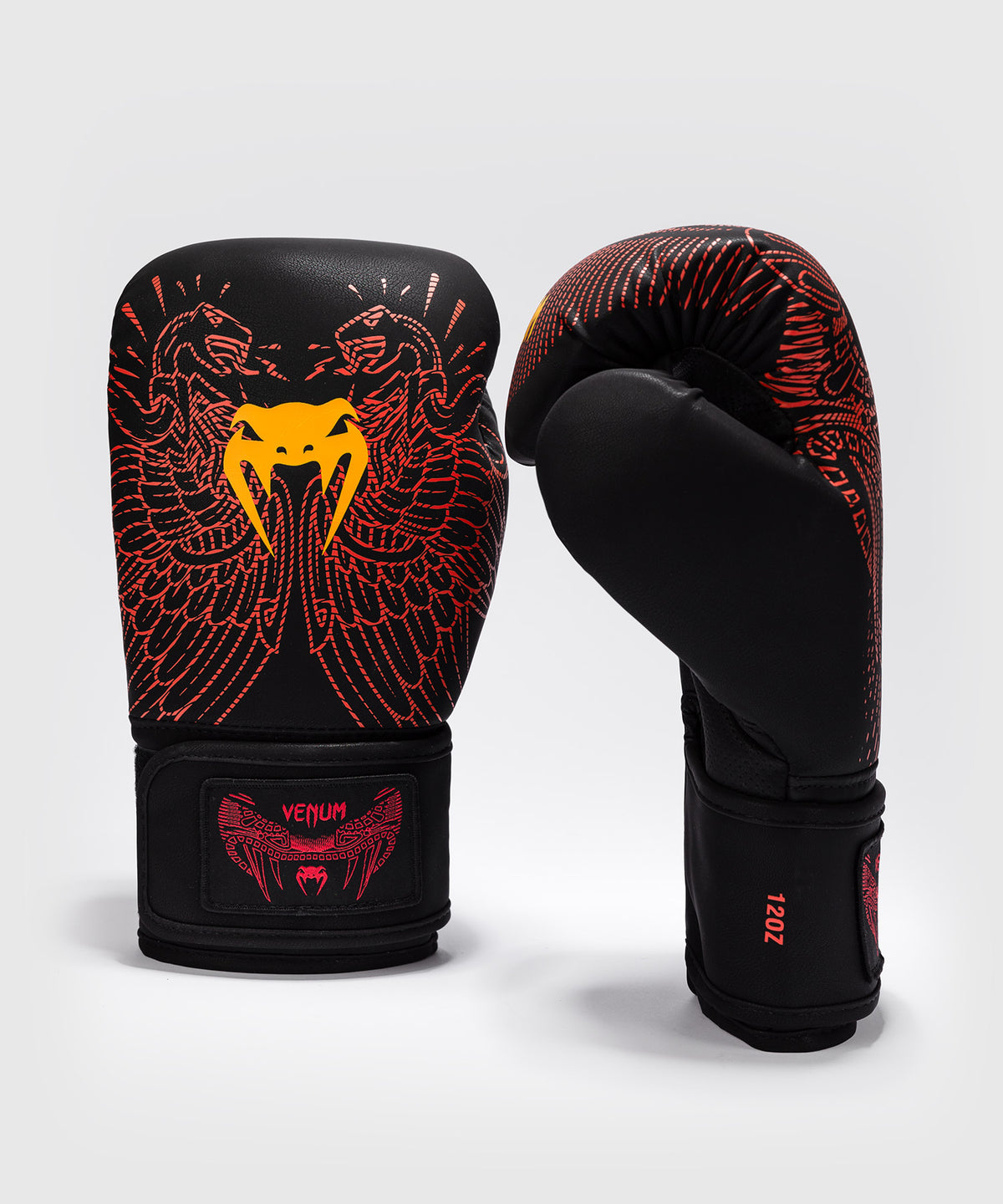 Venum Quetzal Fury Guanti da Boxe - Nero/Rosso Fury/Arancione