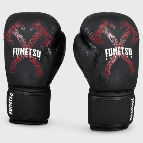 Fumetsu Berserker Boxhandschuhe - Schwarz/Rot
