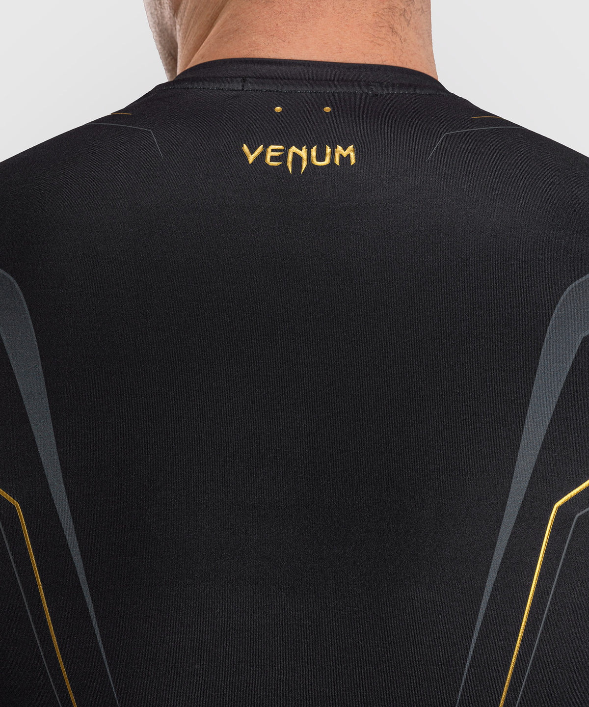 Venum Streamline Rashguard a Maniche Corte – Nero/Oro