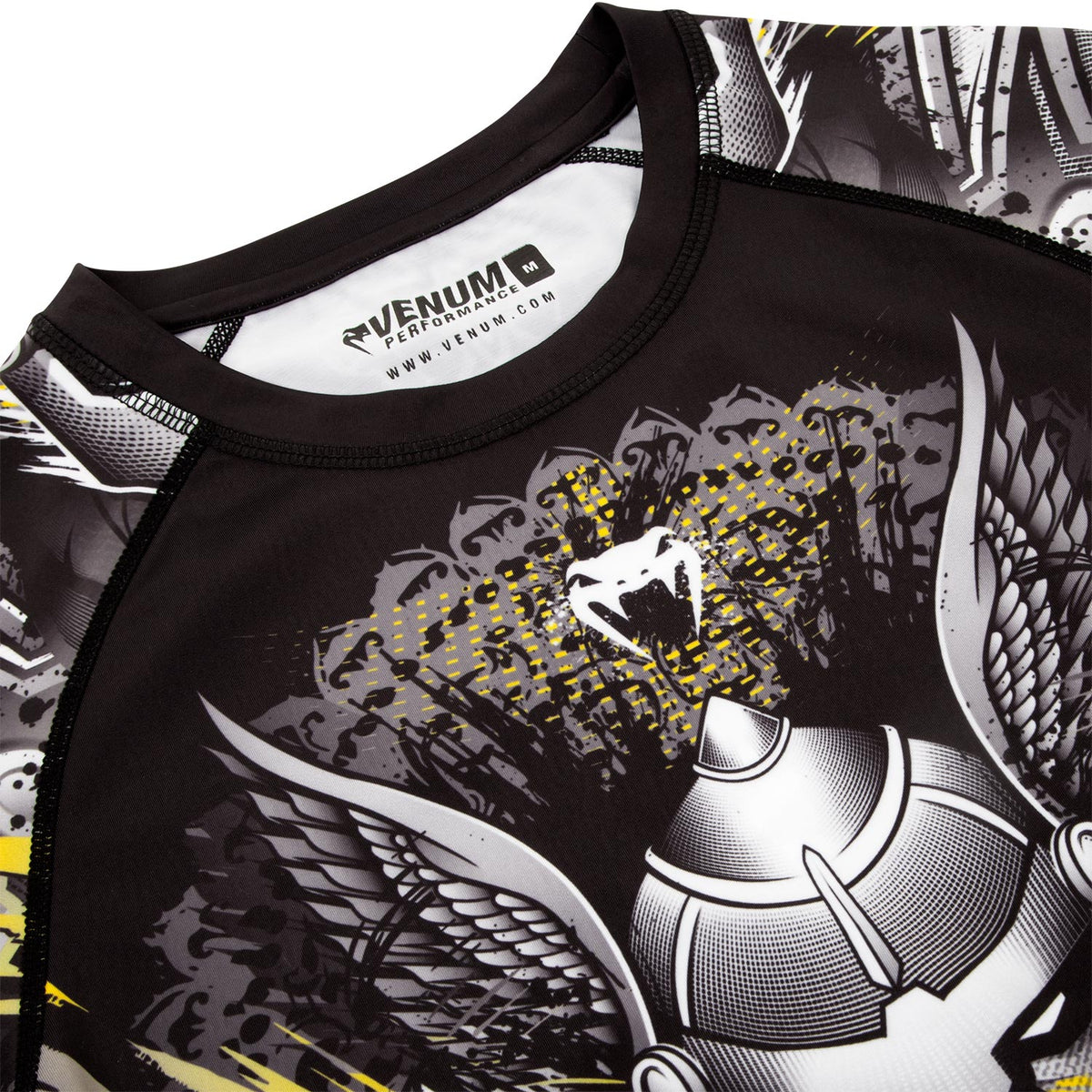 Venum Viking 2.0 Rashguard - Langarm - Schwarz/Gelb