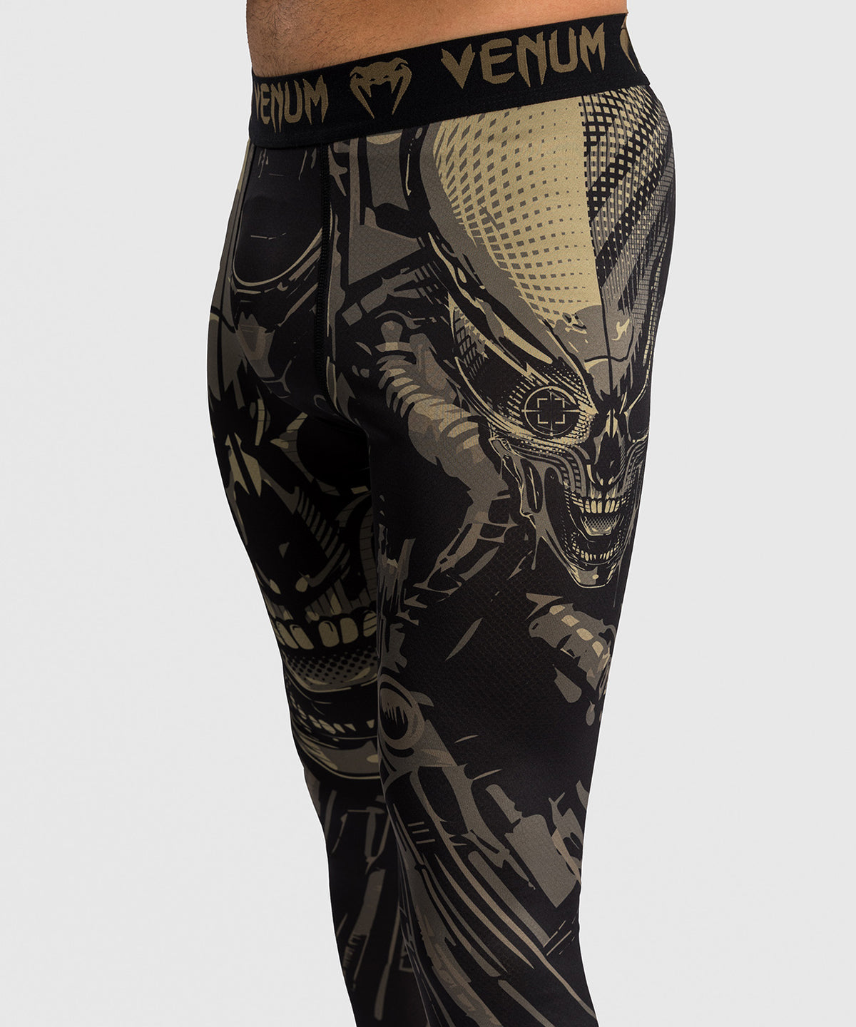 Venum Invader Spats - Schwarz/Sand
