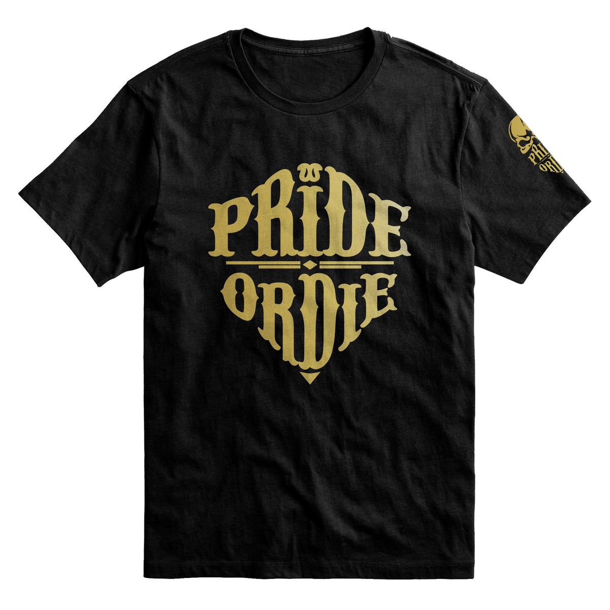 T-shirt Pride Or Die Reckless Gold - Noir