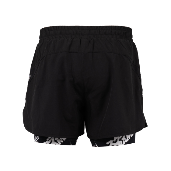 Scramble Dual Layer Fight Shorts - Black