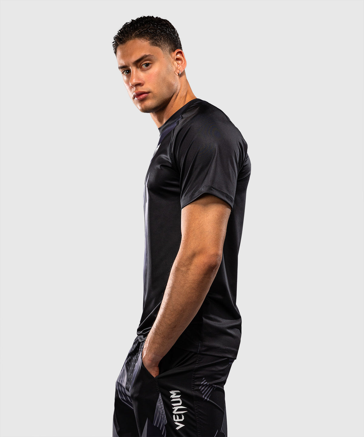 Venum No-Gi 6.0 Dry Tech T-Shirt - Black/White