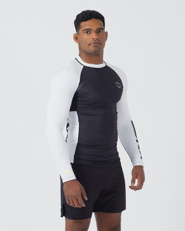 Kingz Ranked Performance V2 Rashguard de Manga Larga - Blanco