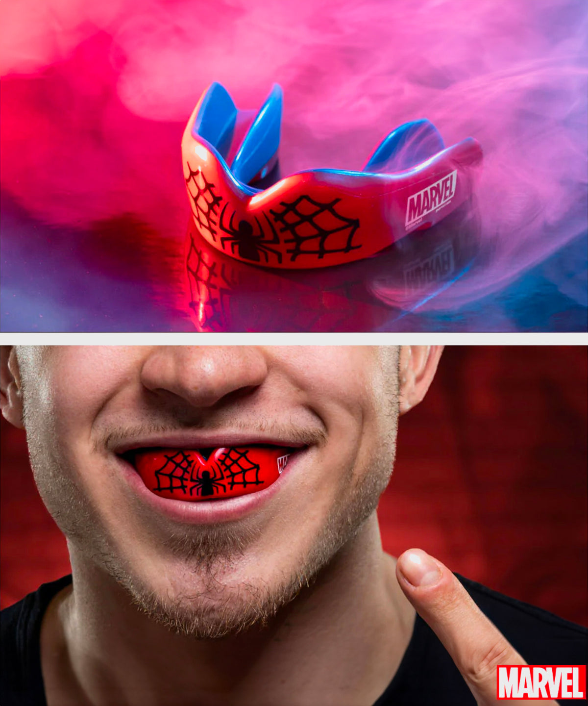 Safejawz Marvel - Spider-Man Paradenti - Rosso