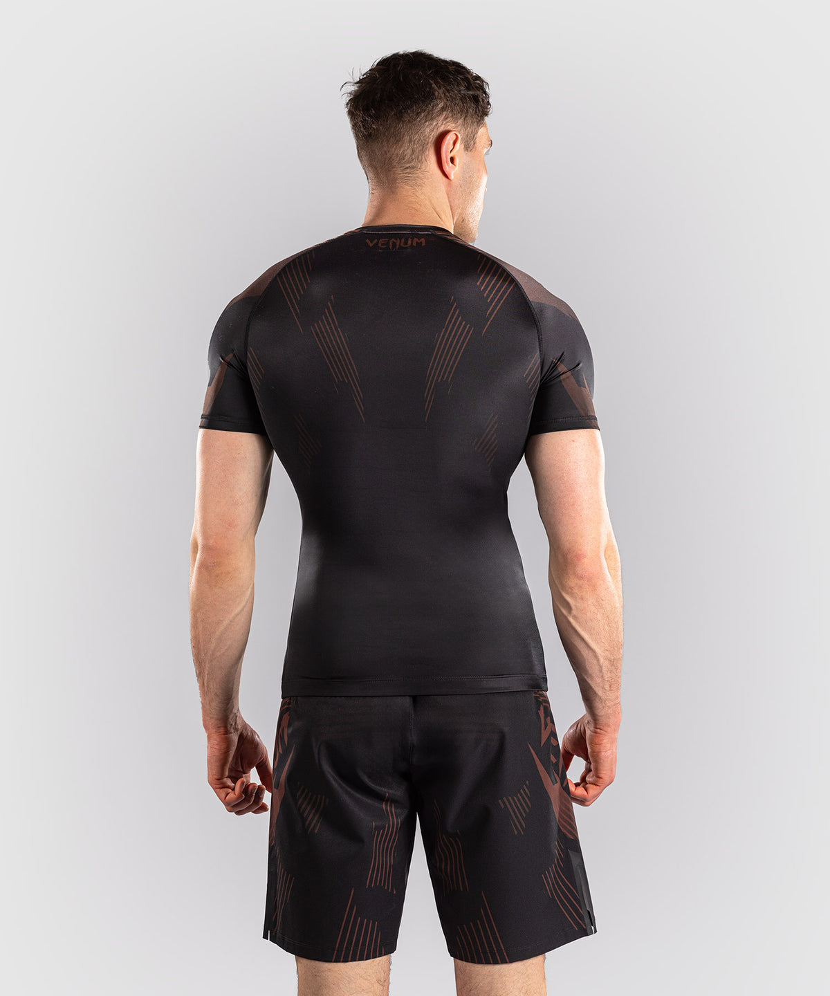 Venum No-Gi 6.0 Short Sleeve Rashguard - Black/Brown