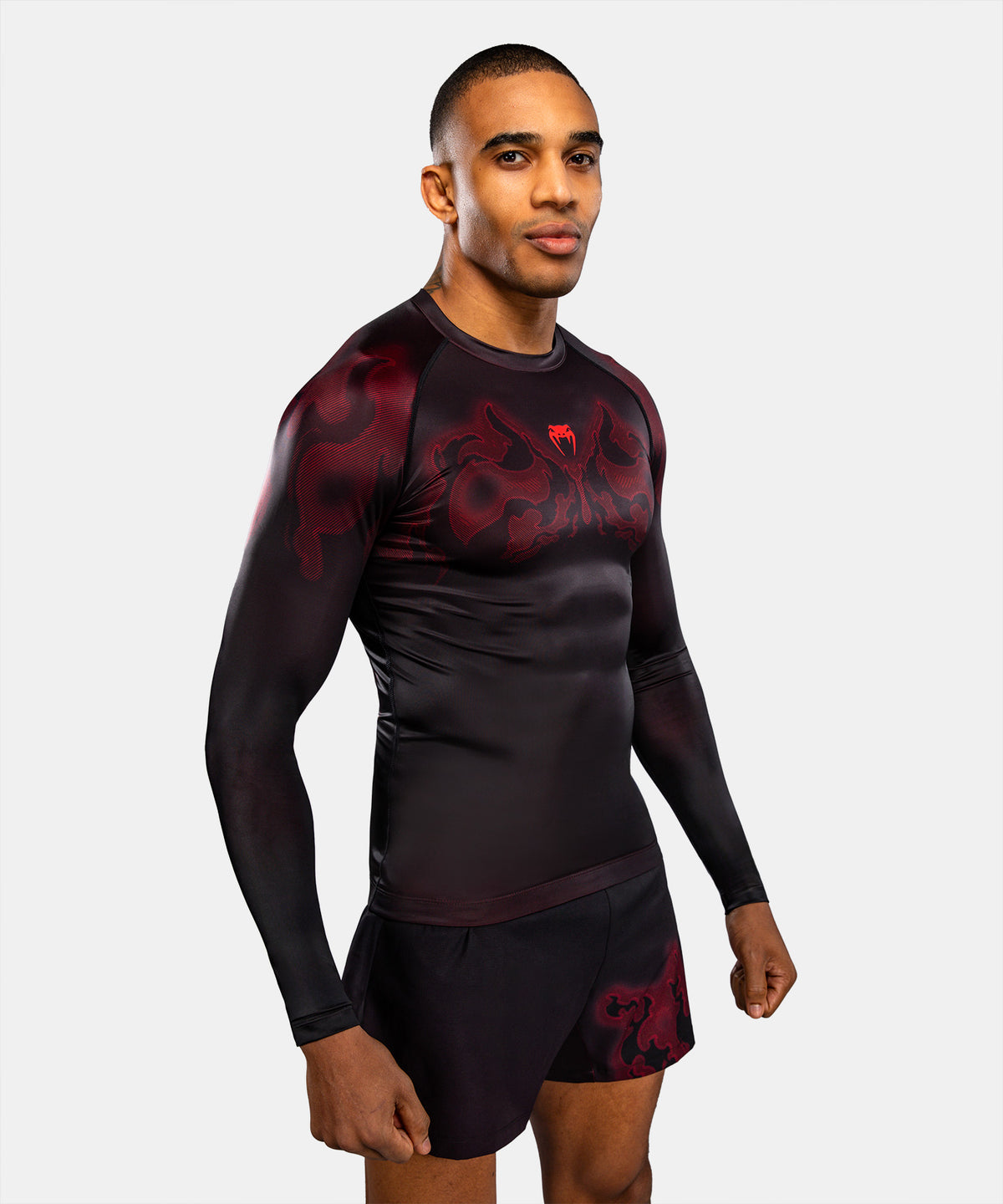 Venum Spectre Rashguard a Maniche Lunghe – Nero/Rosso