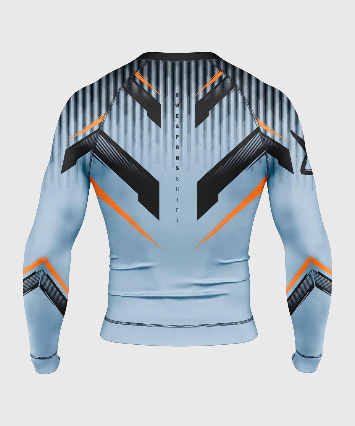 8 Weapons Shift Langarm-Rashguard - Blau/Schwarz/Orange