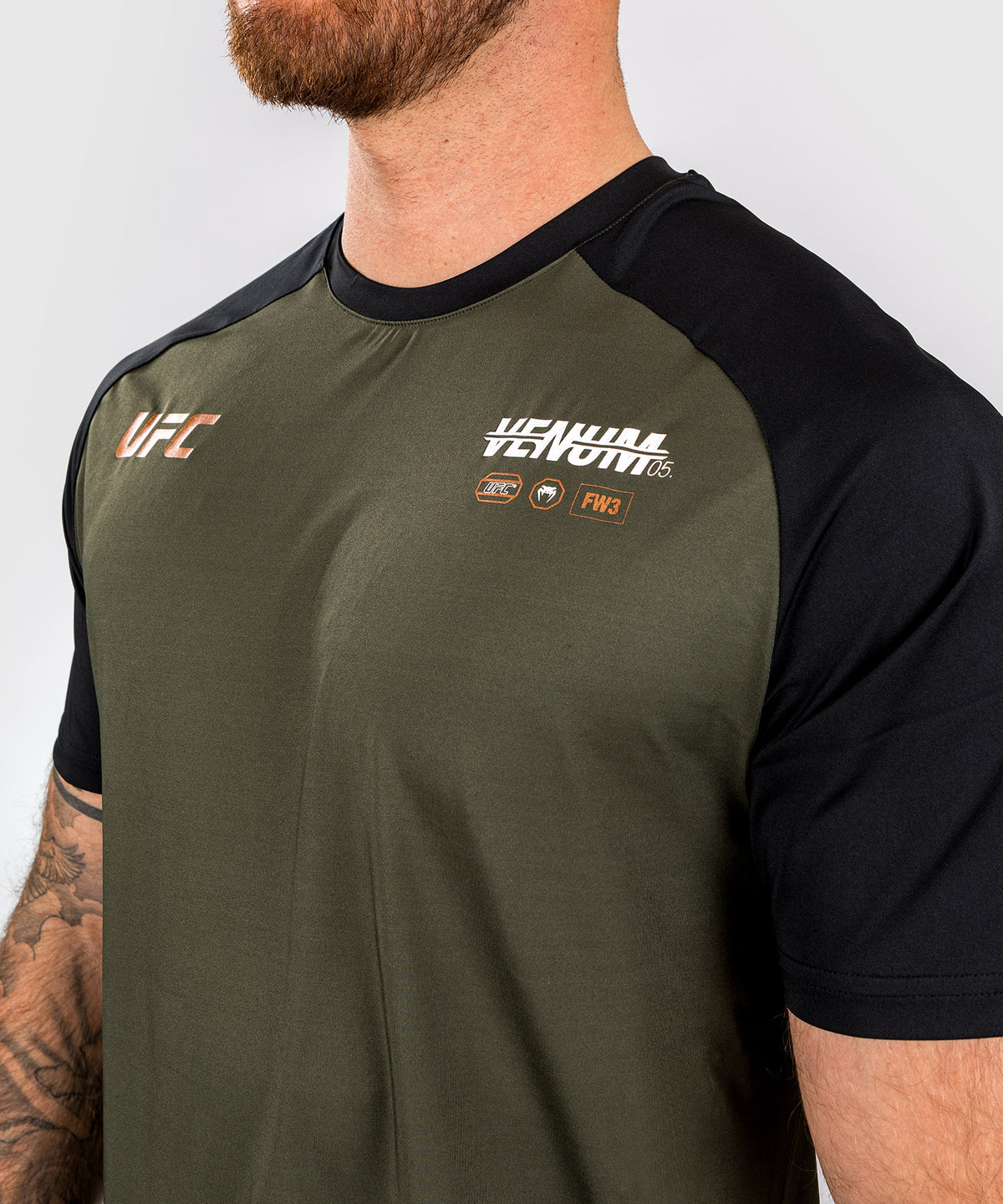 UFC Adrenaline by Venum Fight Week Camiseta Dry-tech para Hombre - Caqui/Bronce