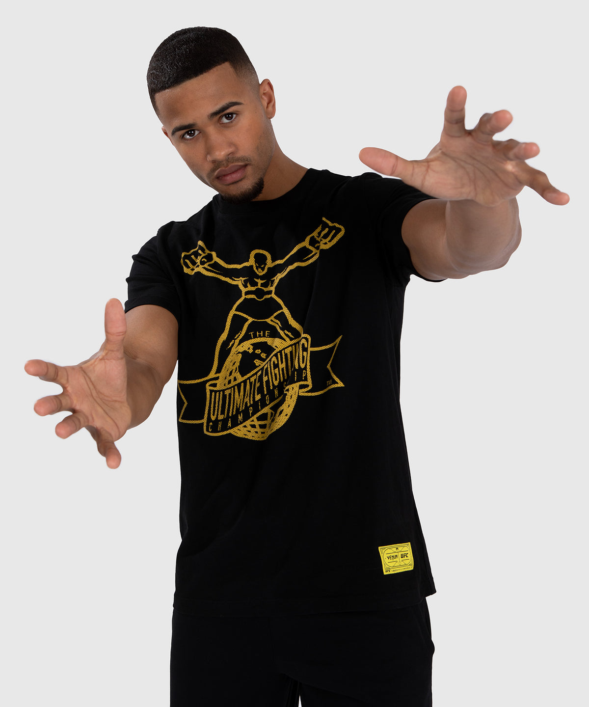 UFC by Venum Ulti-Man T-Shirt - Schwarz/gelb