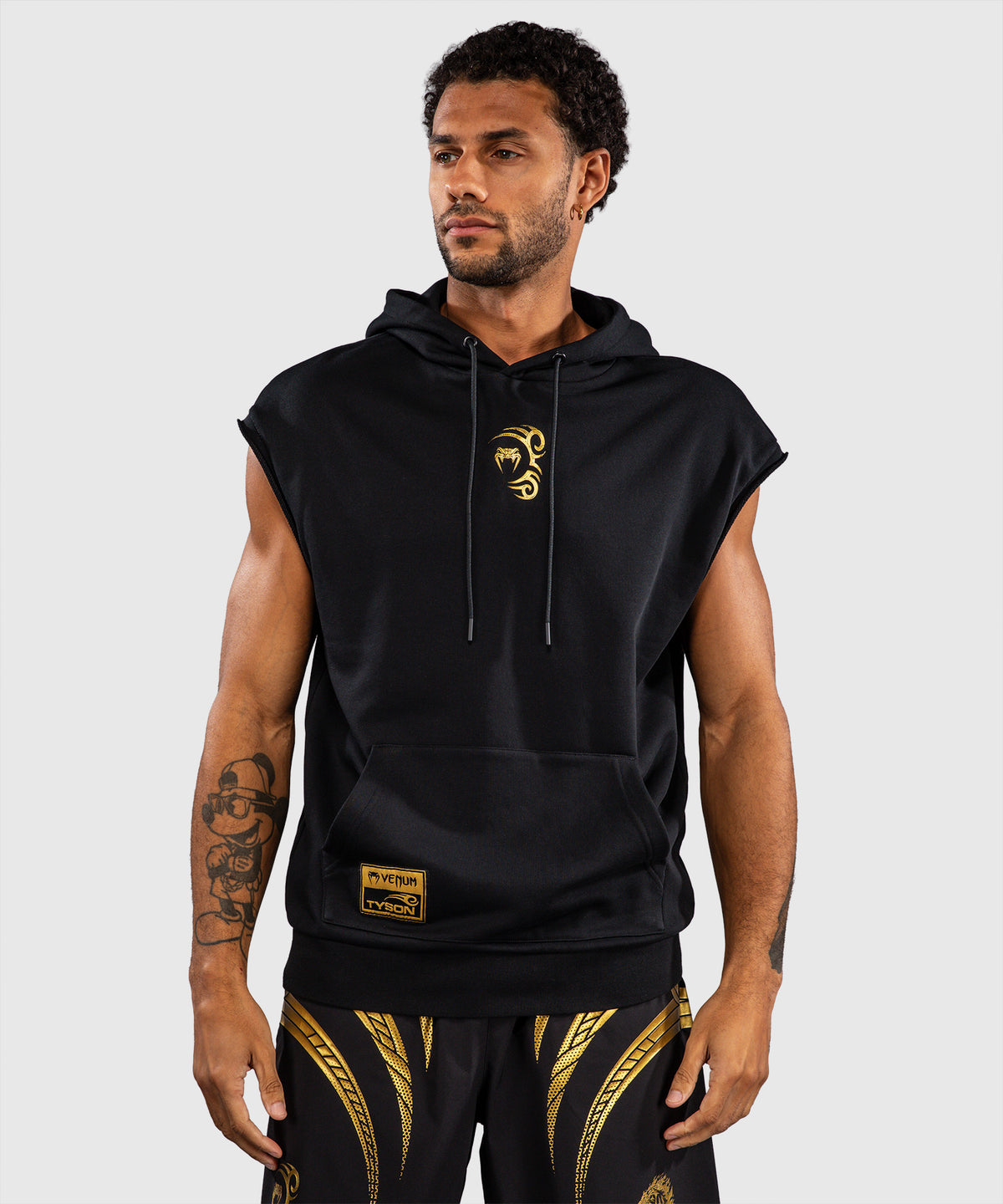 Venum x Mike Tyson Tiger Sleeveless Hoodie - Black/Gold