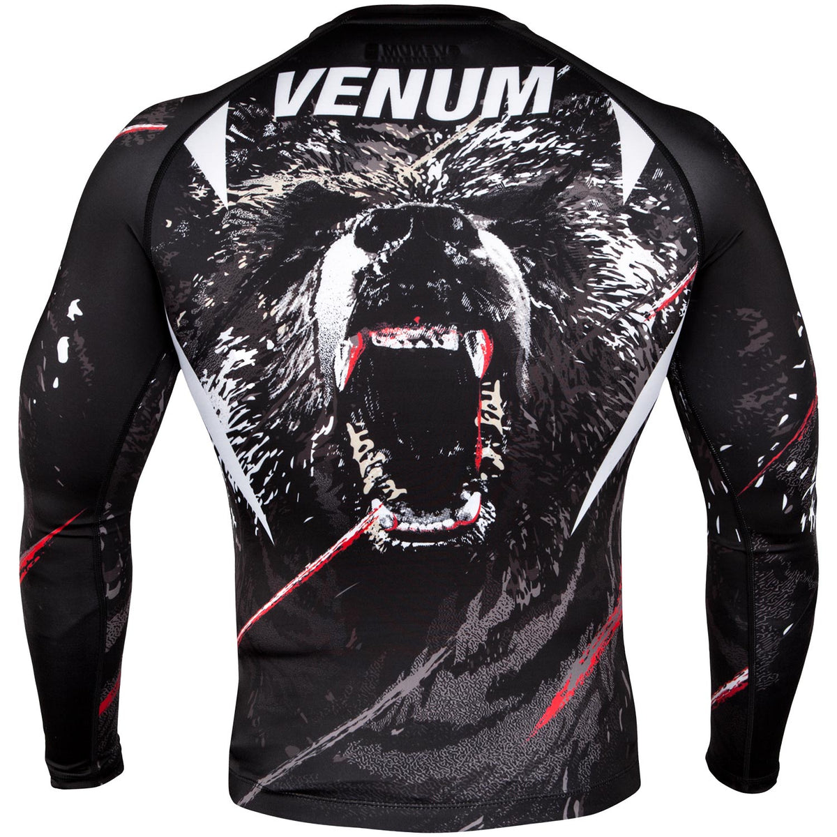 Venum Grizzli Rashguard - Langarm - Schwarz/Weiß