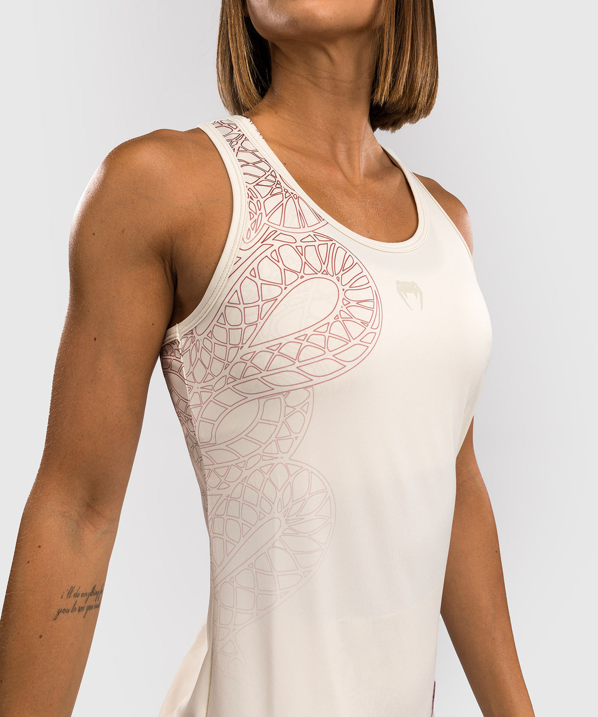 Venum Serpenti Damen Tank Top – Elfenbein/Burgunder