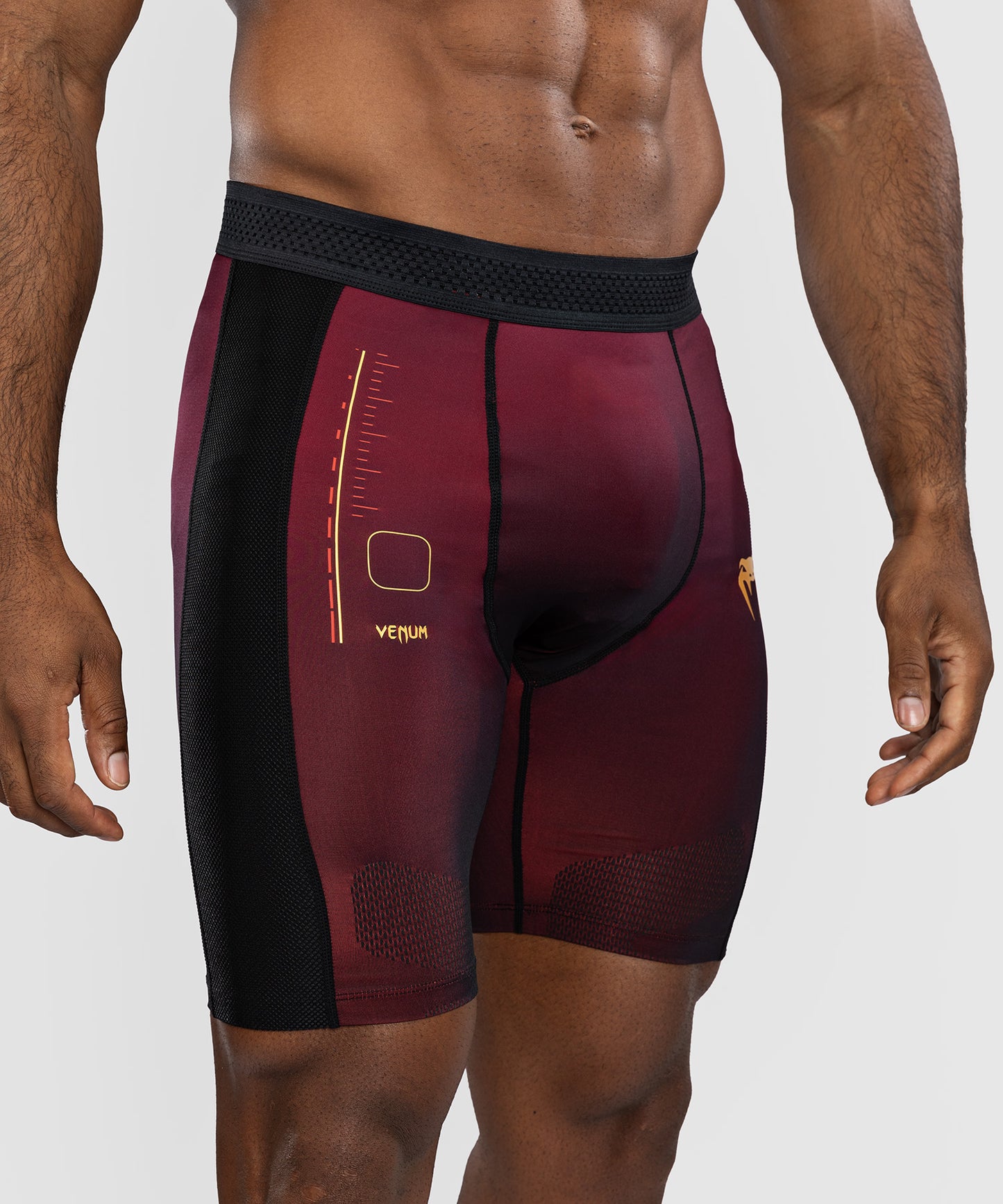 Short de compression Venum Tactical XT- Noir/Bordeaux/Or