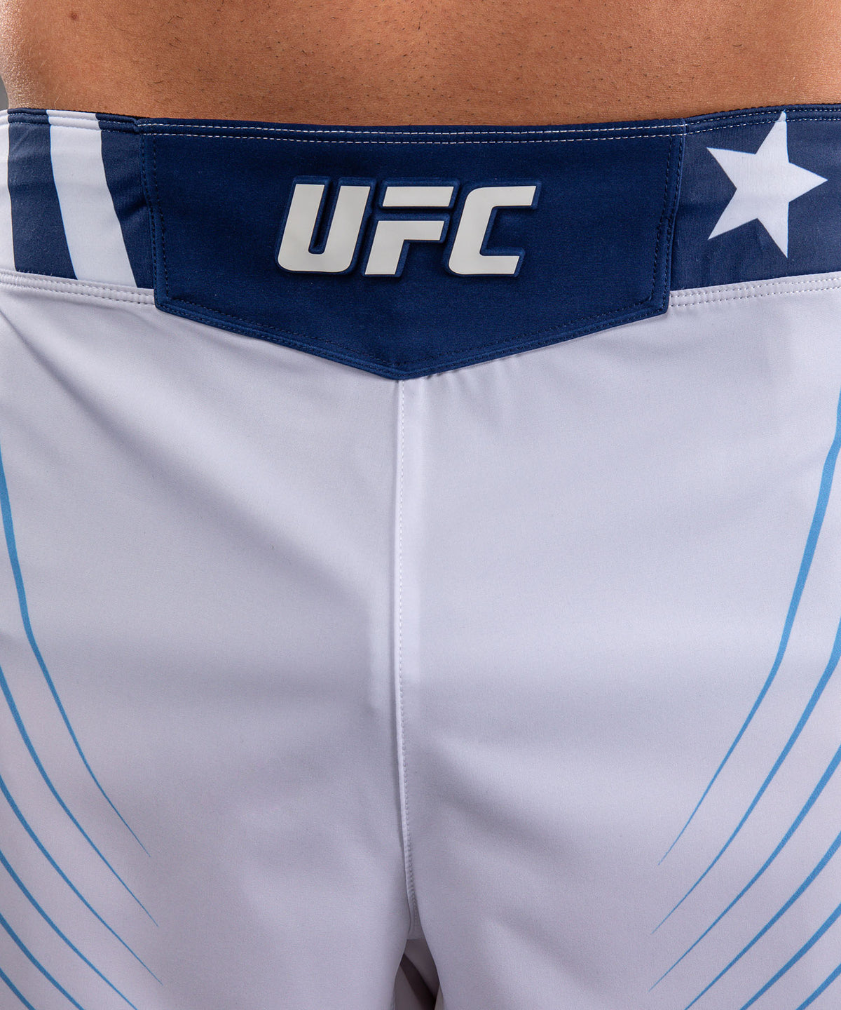Men's Official UFC Freedom 250 by Venum White Authentic Fight Night Short Fit Fight Short