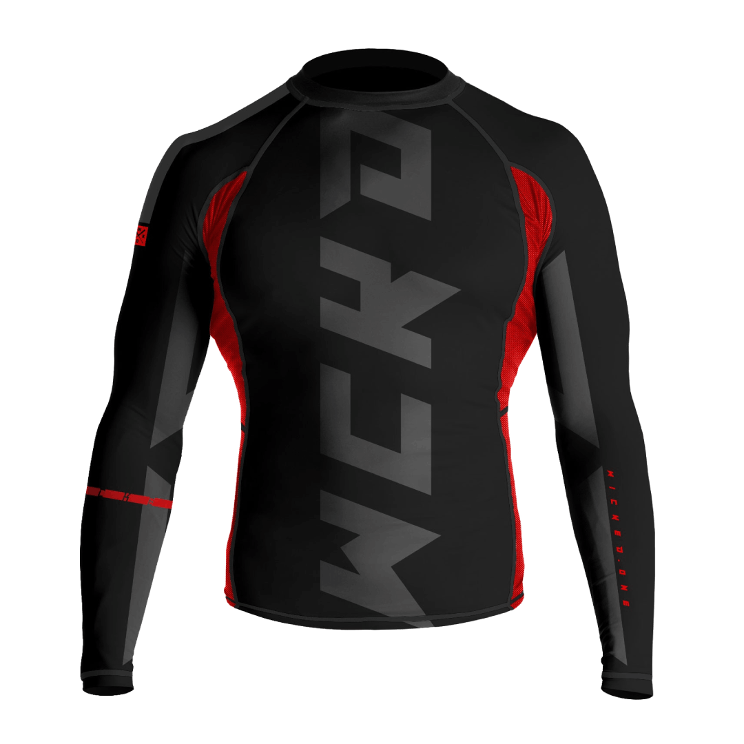 Wicked One Reset Rashguard - Schwarz/Rot