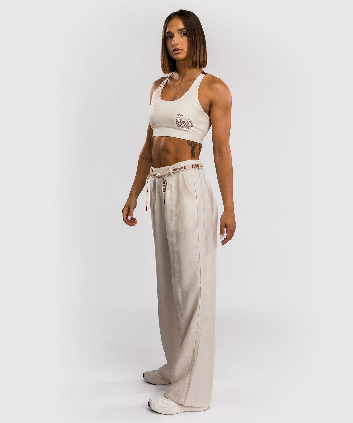 Venum Serpenti Women’s Pants - Ivory/Burgundy