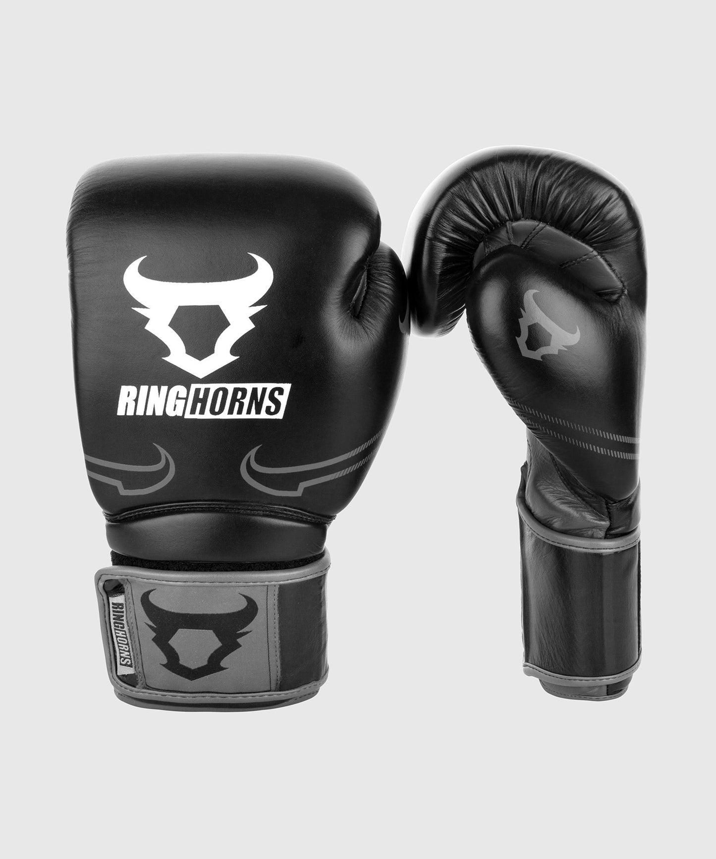 Gants de boxe Ringhorns Destroyer - Cuir - Noir/Gris