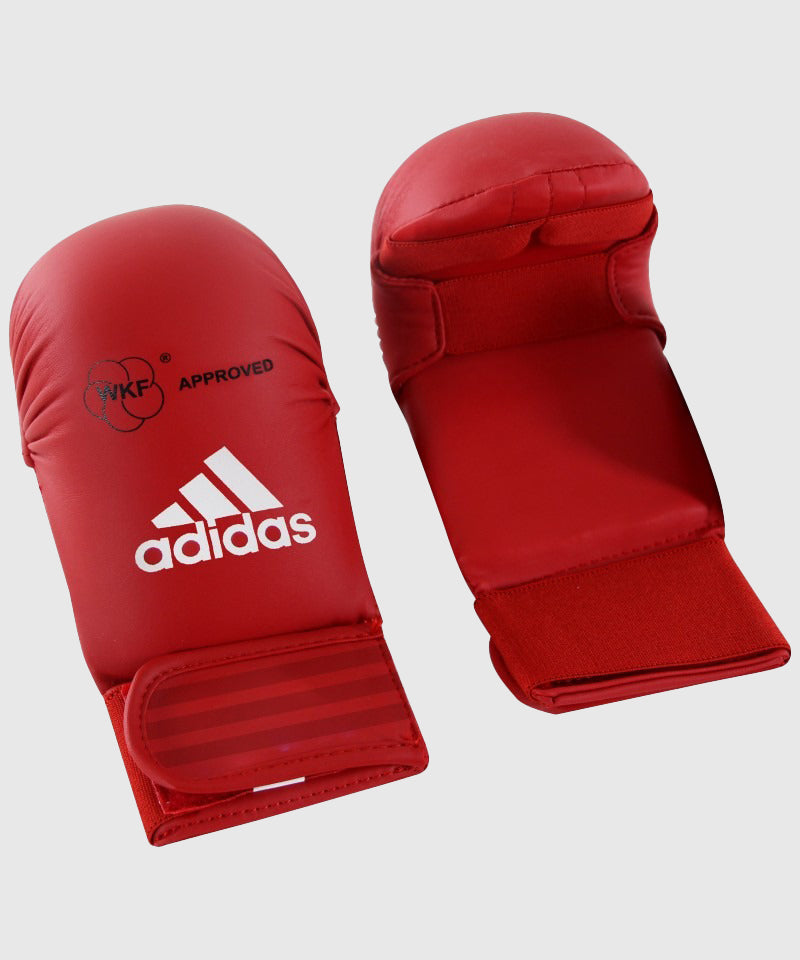 Adidas WKF Karate Gloves without Thumb - Red