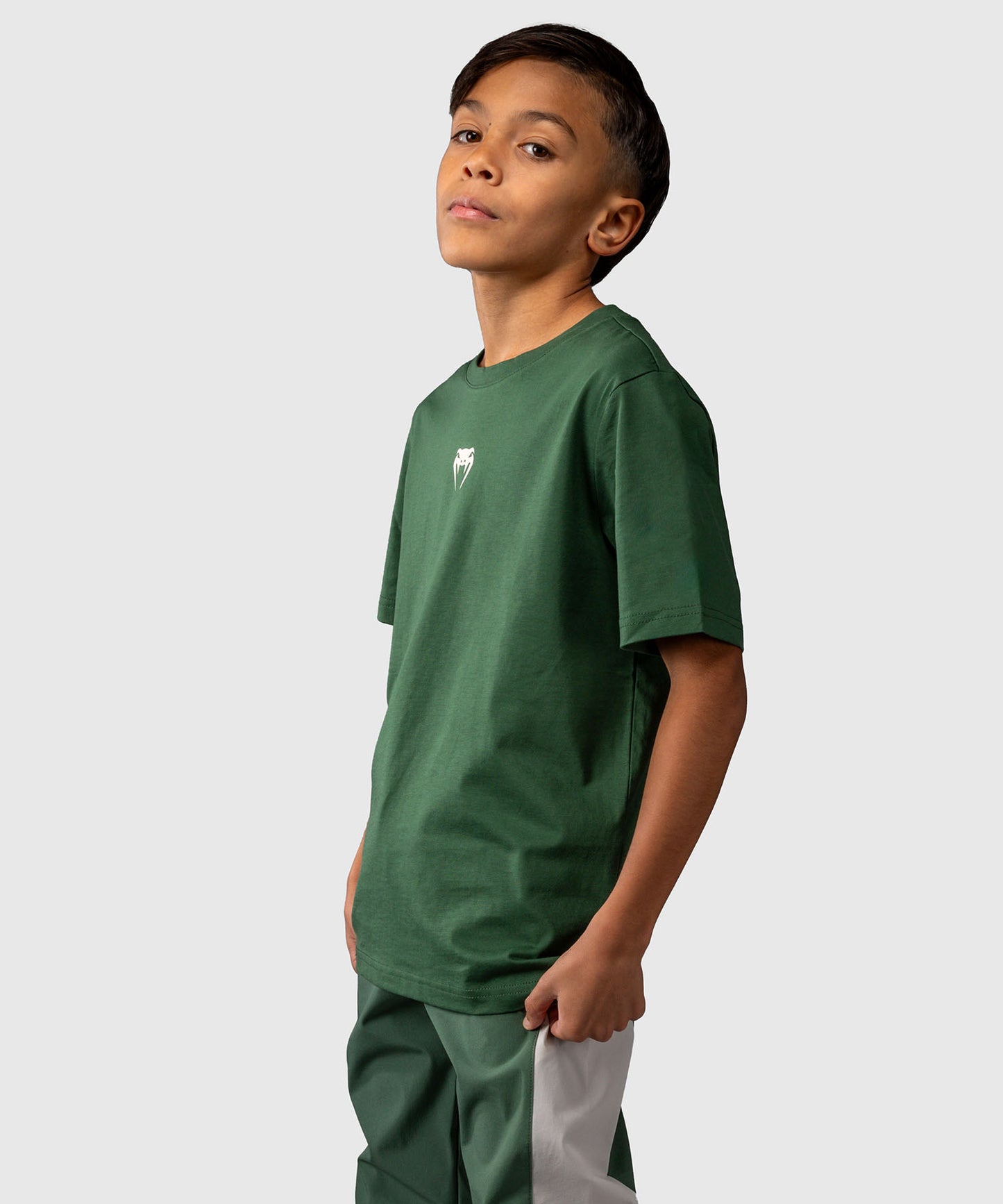 T-shirt pour Enfants Venum Contender – Vert Forêt/ Blanc Cassé