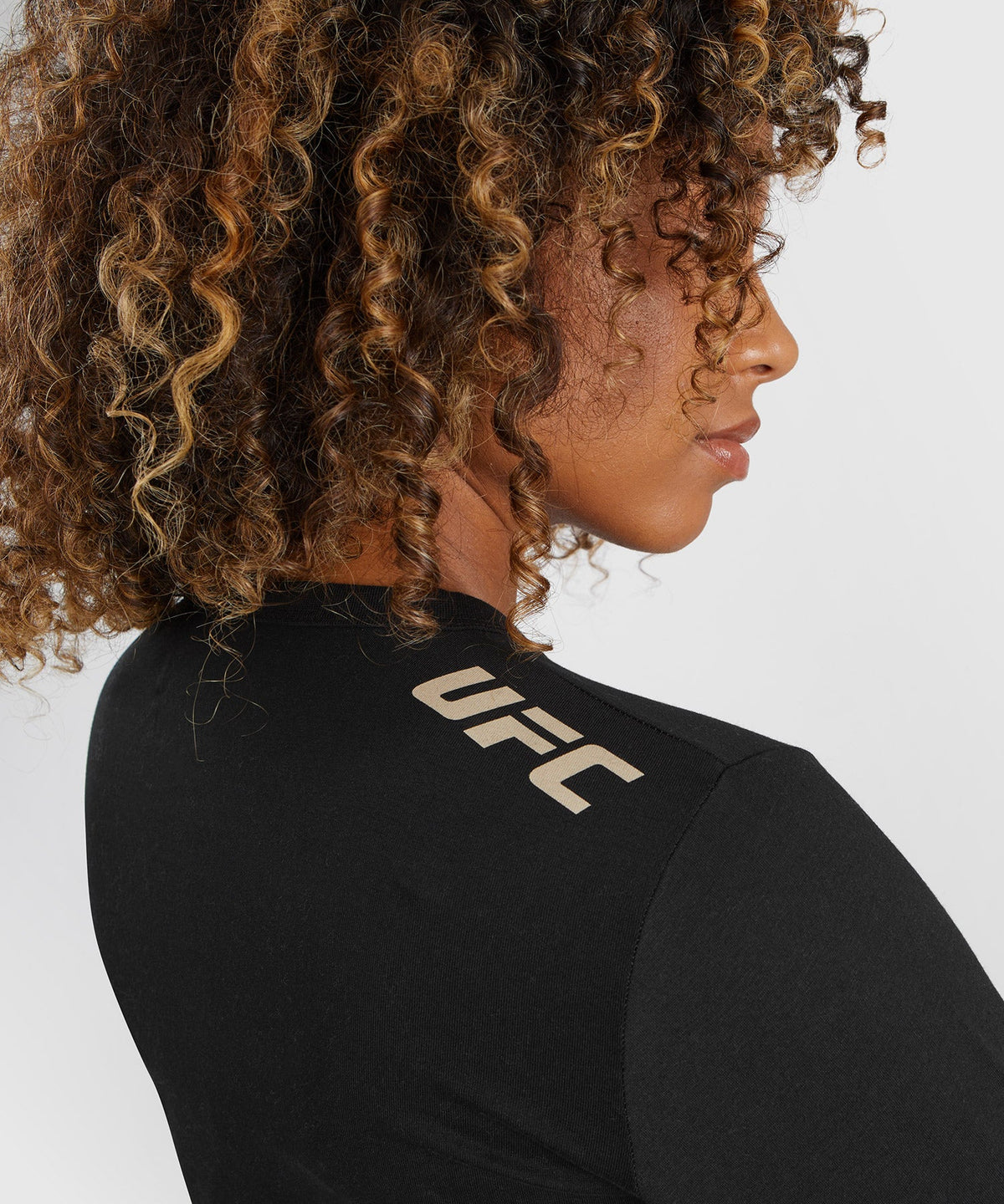 Women's UFC Adrenaline by Venum Fight Week Long Sleeve Cotton T-Shirt - Black