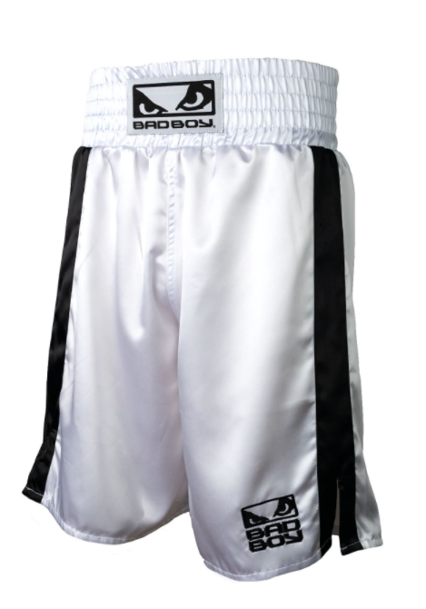 Bad Boy Pantaloncini da Boxe - Bianco/Nero
