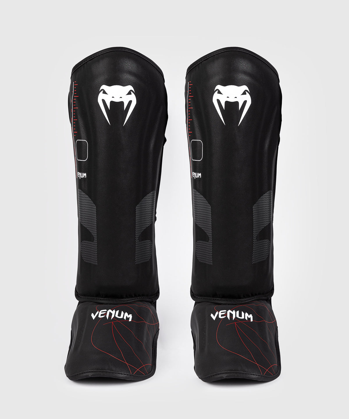 Venum Tactical XT Shinguards - Black/Fire Red