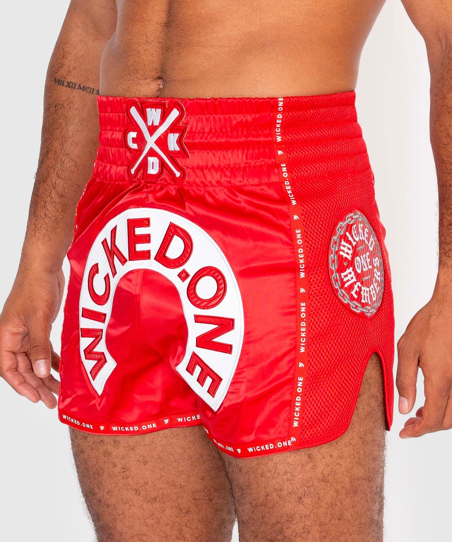 Short De Muay Thai Wicked One Herd - Rouge