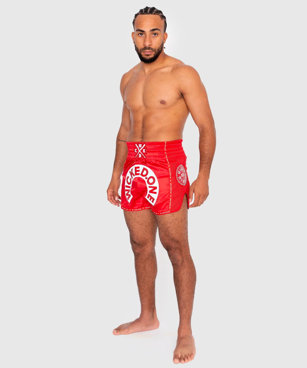 Short De Muay Thai Wicked One Herd - Rouge