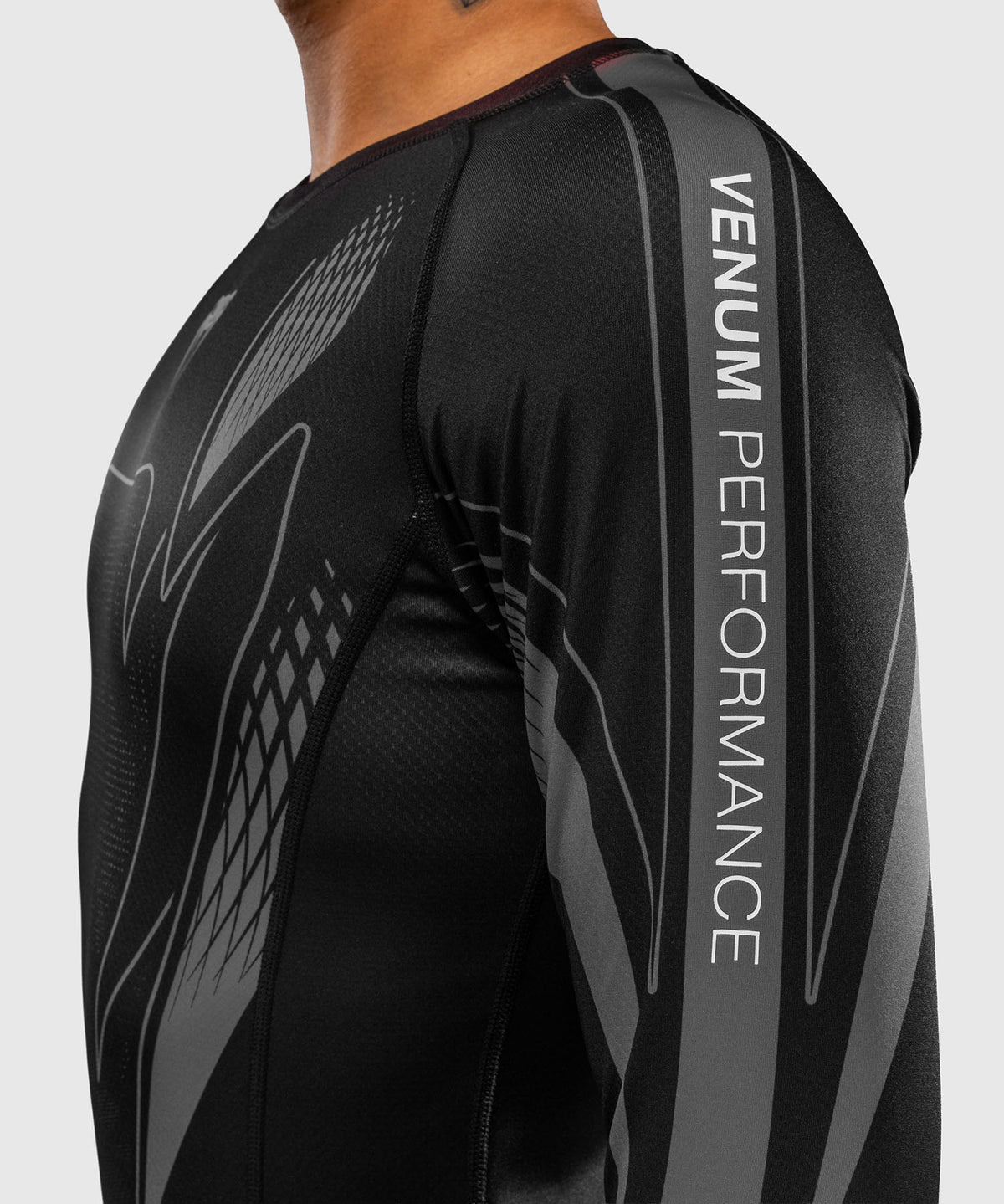Venum Amazonia Reborn Langarm-Rashguard - Schwarz/Grau
