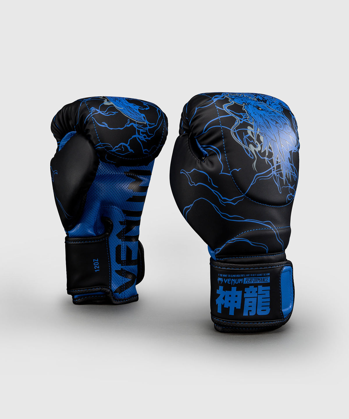 Venum Thunder Dragon Guantoni da boxe – Nero/Blu Reale