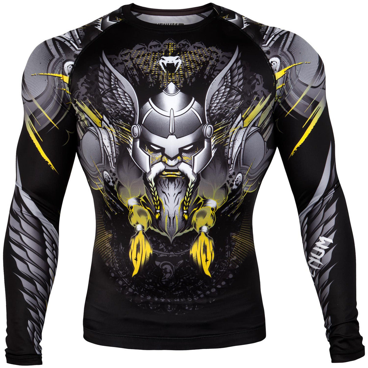 Venum Viking 2.0 Rashguard - Langarm - Schwarz/Gelb