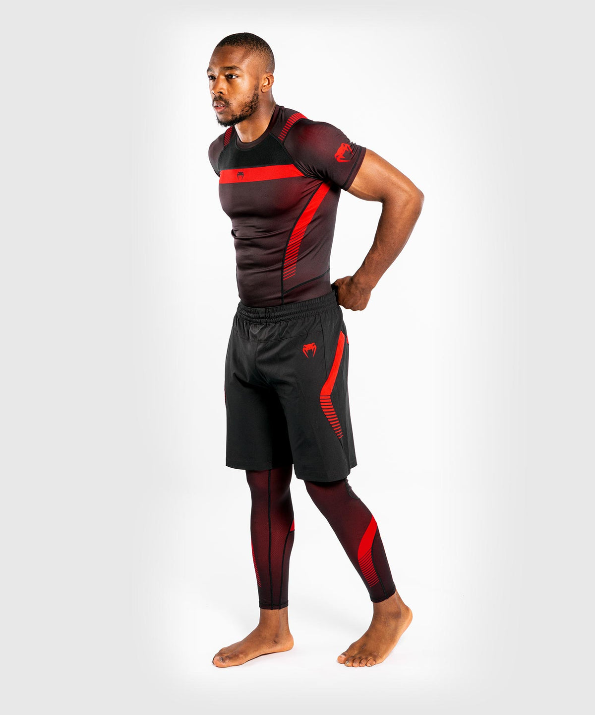 Venum NoGi 3.0 Rashguard - Short Sleeves - Black/Red